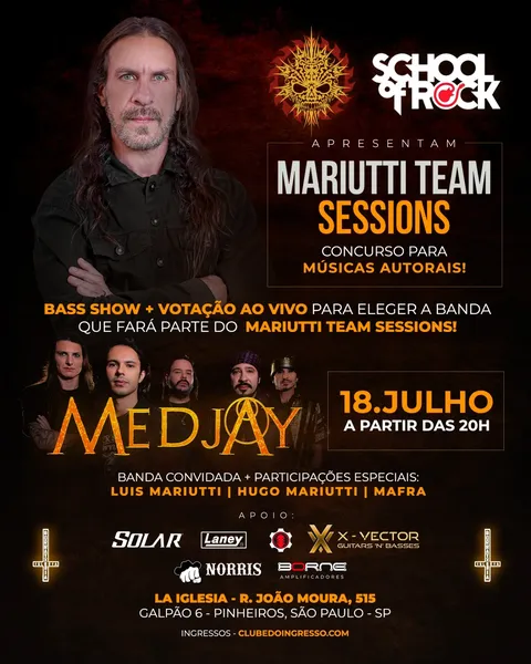 CONCURSO MARIUTTI TEAM SESSIONS – SÃO PAULO (SP)