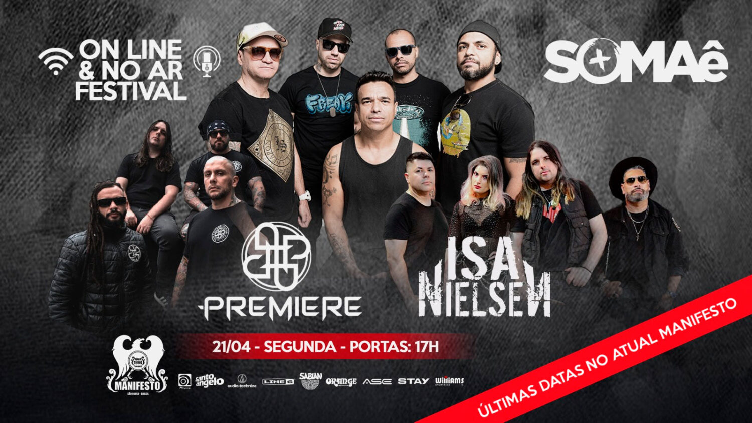 ON LINE & NO AR FESTIVAL: SOMAÊ | PREMIERE | ISA NIELSEN – SÃO PAULO (SP)