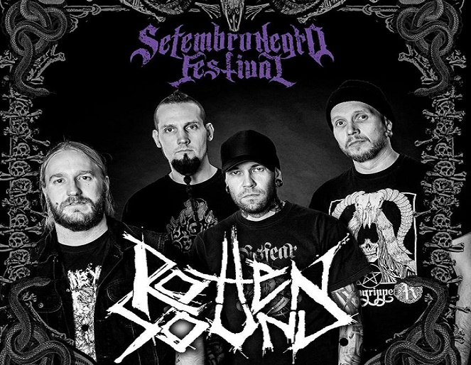 ROTTEN SOUND: Brutal GrindCore finlandês invade o palco do Setembro Negro Fest 2019