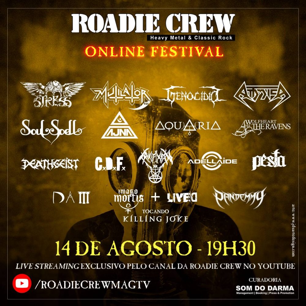 Bandas clássicas do metal nacional invadem o “Roadie Crew – Online Festival” de Agosto