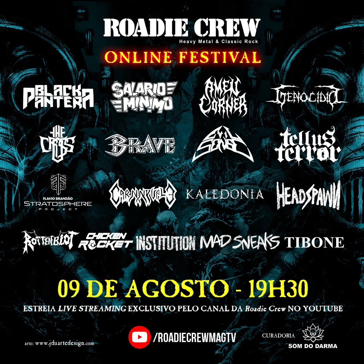 ROADIE CREW ONLINE FESTIVAL, edição #53, acontece na próxima sexta-feira (09)