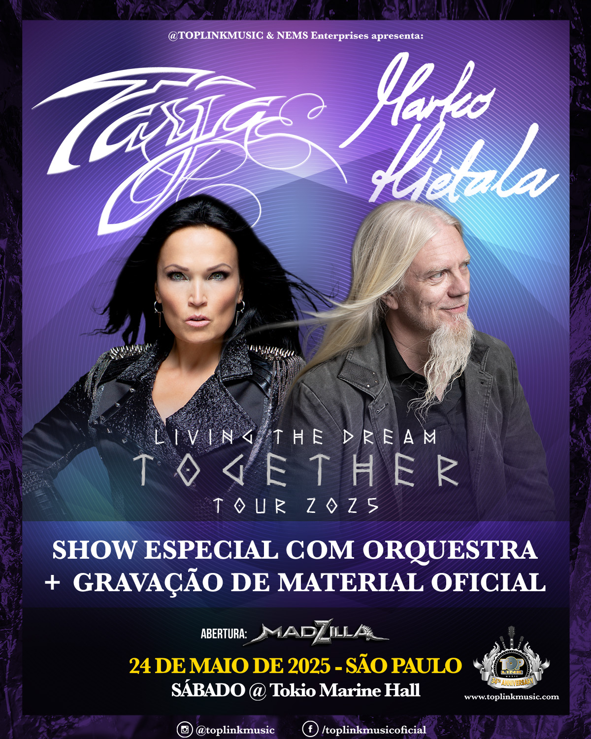TARJA & MARKO HIETALA – SÃO PAULO (SP)