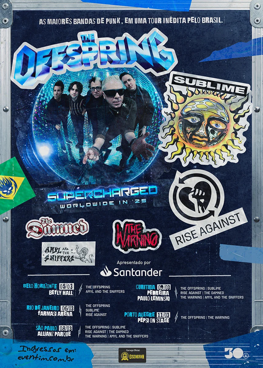 THE OFFSPRING | SUBLIME | RISE AGAINST | THE DAMNED | THE WARNING – SÃO PAULO (SP)