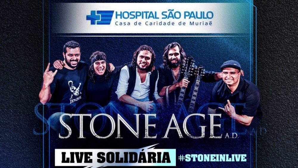Rock ajuda a salvar vidas: STONE AGE A.D. faz live solidária em prol da Casa de Caridade de Muriaé