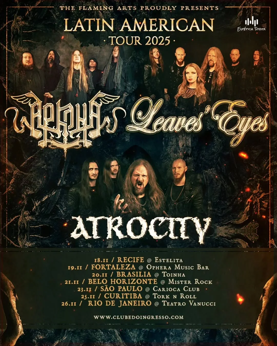 ARKONA | LEAVES’ EYES | ATROCITY – BELO HORIZONTE (MG)