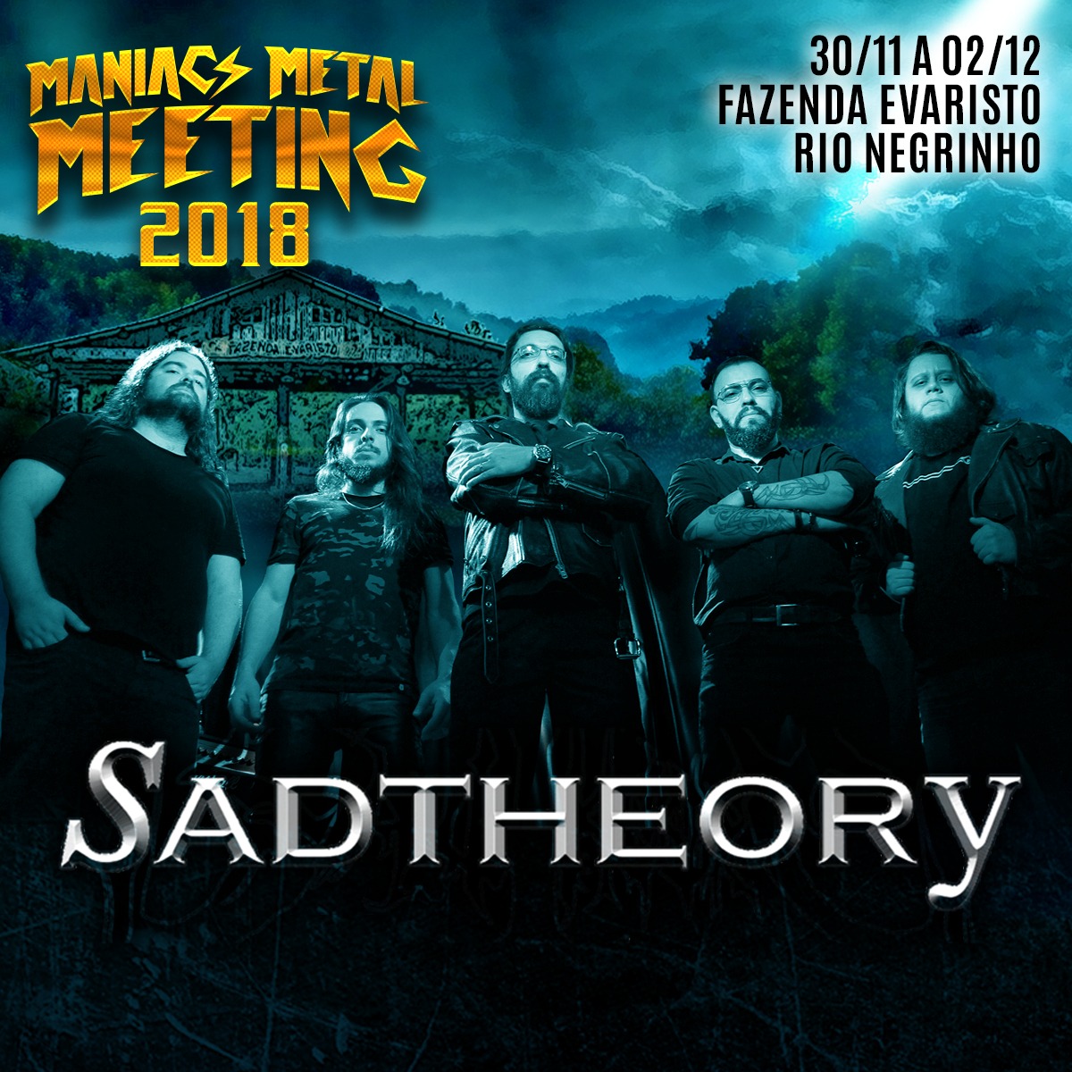 SAD THEORY: Banda é confirmada no Maniacs Metal Meeting 2018