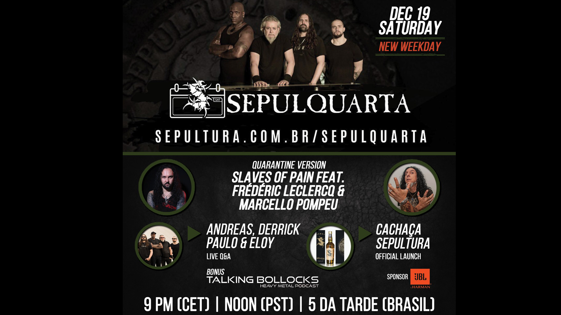 Sepultura celebra a última SepulQuarta de 2020