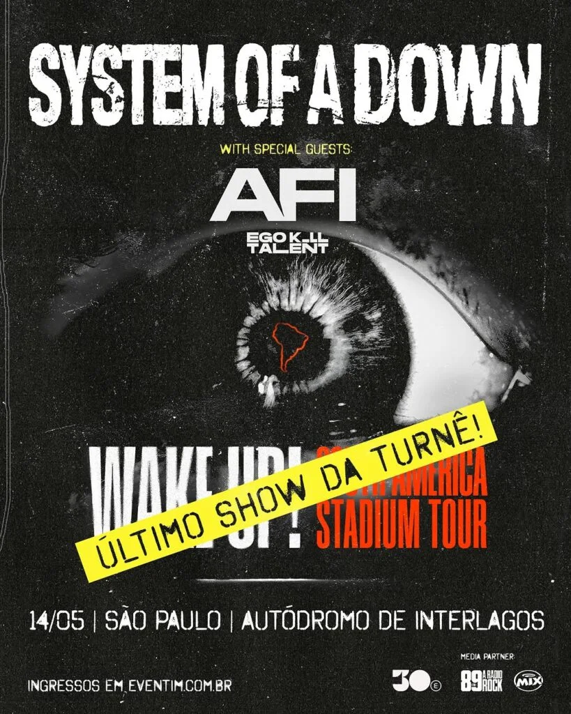 SYSTEM OF A DOWN – SÃO PAULO (SP)